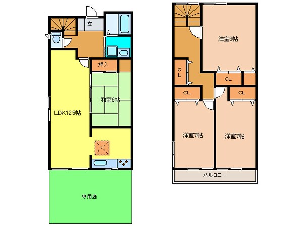 清和台東テラスハウスの物件間取画像